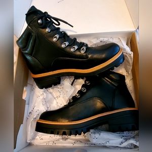 Women's black boots